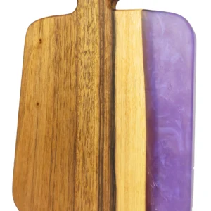Deska do serów z drewna orzecha i żywicy w kolorze funksji