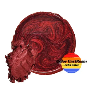 Najlepsze metody szlifowania żywicy epoksydowej do doskonałego wykończenia 5 BARWNIK PERŁOWY DO ŻYWICY KRWISTA CZERWIEŃ COLORCASTRESIN