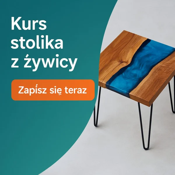 Stolik kawowy z żywicą