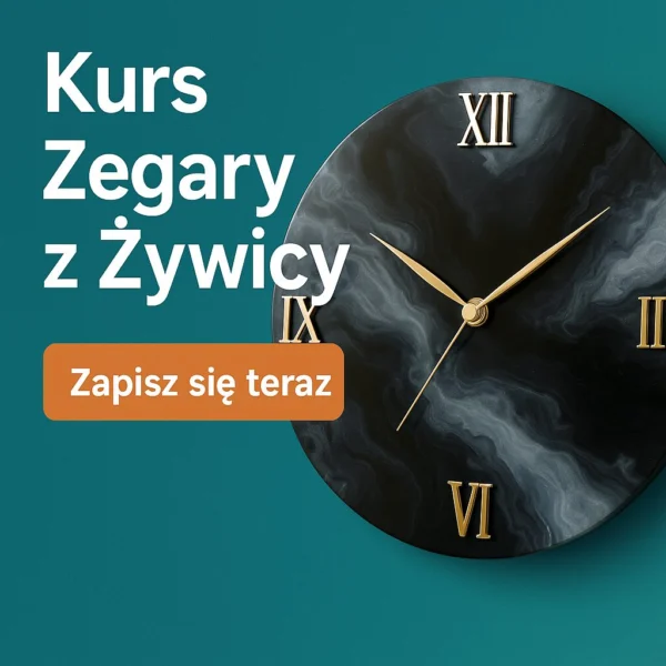 Zegar z żywicy