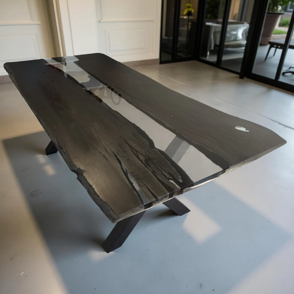 stół konferencyjny z drewna czarny dąb 1700 lat