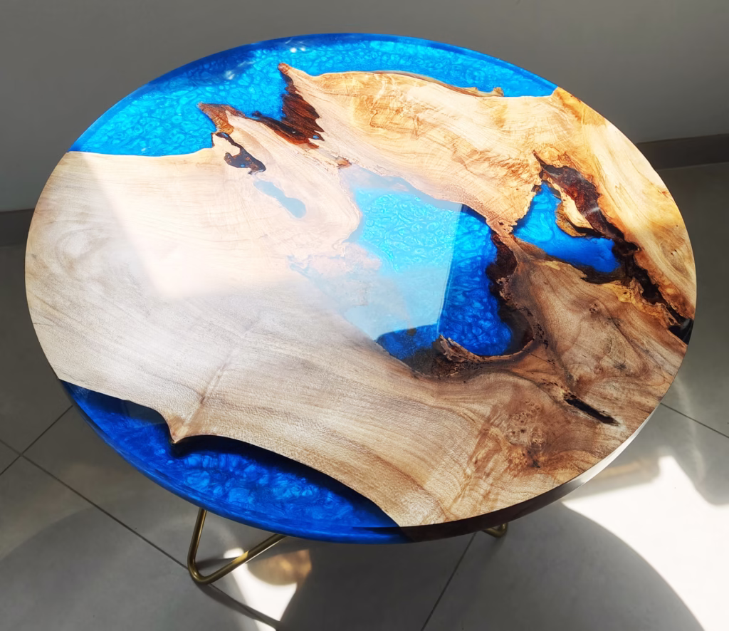 Blat Morskiego Stolik Kawowego z Klonu iŻywicy