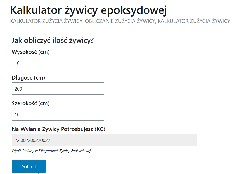 Narzędzia do pracy z żywicą epoksydową 2 Oblicz dokładnie, ile żywicy potrzebujesz